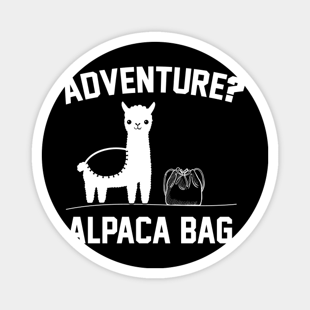 Alpaca Adventure Magnet by Imutobi